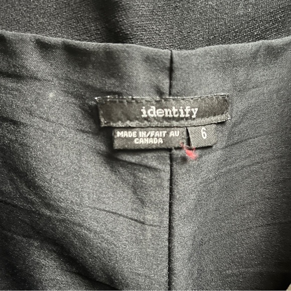 Identify Soft Black Leather Straight Leg Pants Sz 6 - Picture 4 of 10